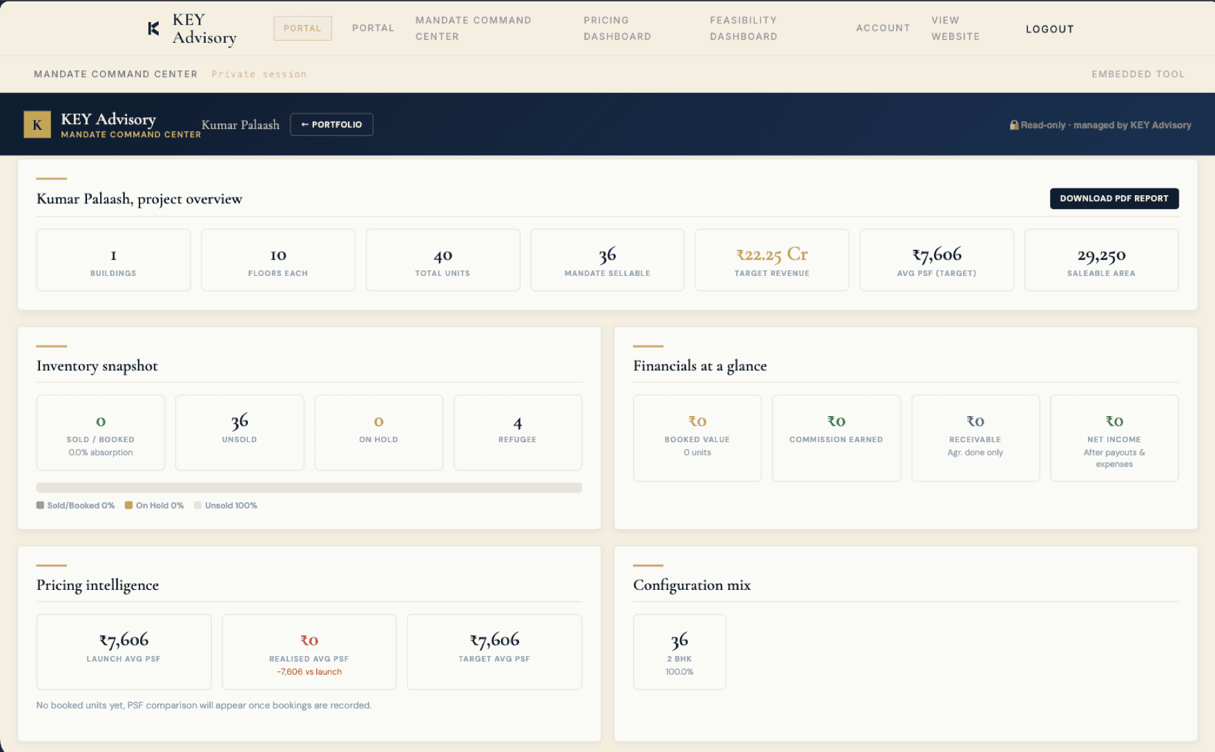Mandate Command Center project overview